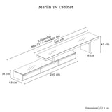 Marlin Tv Unit White - Extra Image