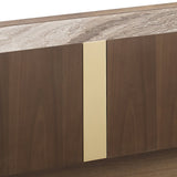 TV Cabinet MDF Board Melamine Interior Storage Entertainment Unit - 45-Degree Angle