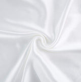 Luxury Pillowcase 2 Pack - 100% Pure Mulberry Silk on Both Sides - White - Top-Down View