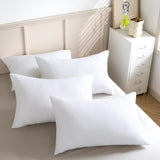 Luxury Plush Down Microfibre Medium Firm Pillows - 4 Pack - Front View