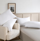 Luxury Plush Down Microfibre Medium Firm Pillows - 4 Pack - Rear View