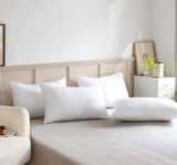 Luxury Plush Down Microfibre Medium Firm Pillows - 4 Pack - Close-Up Angle