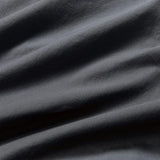 100% Vintage Washed Cotton Fitted Sheet Combo Set – 100% Natural Cotton, Ultra Soft & Breathable – Includes Fitted Sheet & Pillowcases – Machine Washable (Charcoal, Single) - Side View