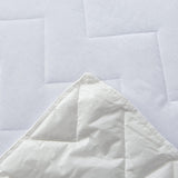 100% Ultra-Soft Cotton Quilted Anti-Microbial Mattress Cover Protector - Single Size - Close-Up Angle