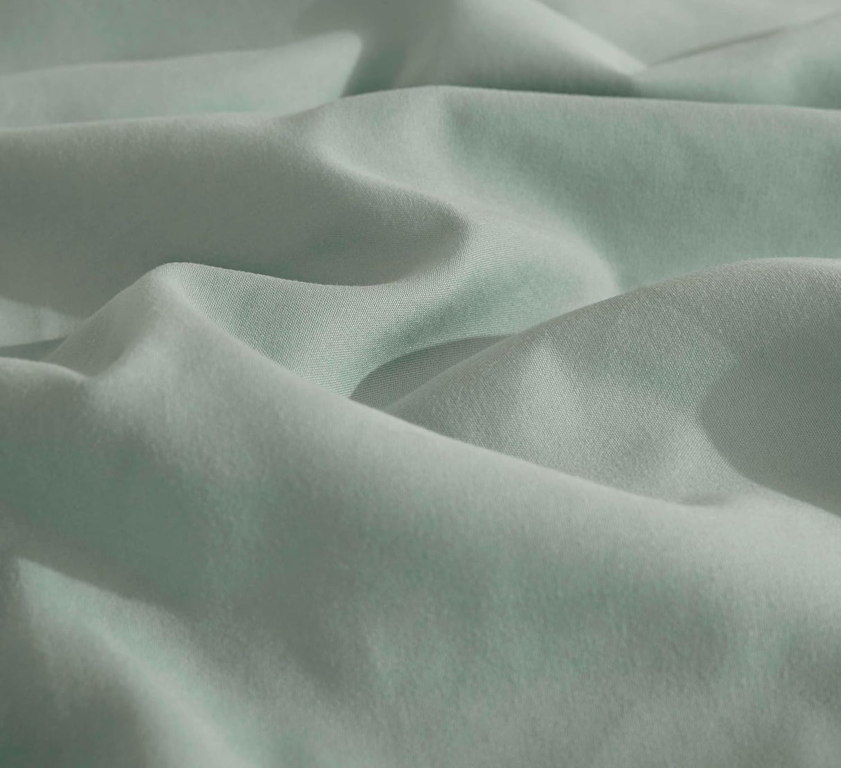 Vintage Washed Microfibre Quilt Cover Set (Sage, Single)