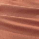 100% Cotton Vintage Washed Bed Quilt Cover Set - Brick - Single - Front View