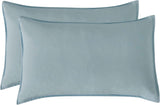 Vintage Washed Microfibre Sheet Set (Blue, Single) - Extra Image