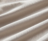 Vintage Washed Microfibre Sheet Set with 1 Pillowcase - Linen - Single - Close-Up Angle