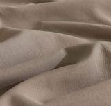 Vintage Washed Microfibre Sheet Set (Truffle, Single) - Low Angle