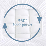 Luxurious Extra Thick 1000GSM Mattress Topper -Single size - Close-Up Angle