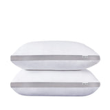 Luxurious Bamboo Cooling Twin Pack Plush Down-Like Pillows - Side View