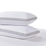 Luxurious Bamboo Cooling Twin Pack Plush Down-Like Pillows - Rear View