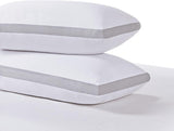 Bamboo Cooling Pillows Twin Pack - Luxury Plush Down-Like Microfibre Pillows for Bedding - Ultra Soft, Comfy & Breathable Standard Pillows - Side View