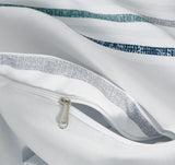 Print Microfibre Quilt Cover Set - Ultra Soft with Zipper Closure (Otis, Double Size) - Top-Down View