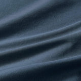 100% Cotton Vintage Washed Bed Quilt Cover Set - Dark Indigo - Double Size - Front View