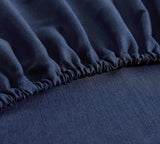Bamboo Microfibre Sheet Set - Navy - Double - Extra Image