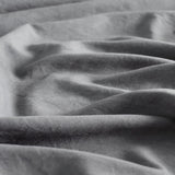 Vintage Washed Microfibre Sheet Set with 2 Pillowcases - Grey - Double - Low Angle