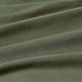 100% Vintage Washed Cotton Fitted Sheet Combo Set – 100% Natural Cotton, Ultra Soft & Breathable – Includes Fitted Sheet & Pillowcases – Machine Washable (Khaki Green, Queen) - 45-Degree Angle