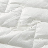 100% Ultra-Soft Cotton Quilted Anti-Microbial Mattress Cover Protector - White - Queen Size - Extra Image