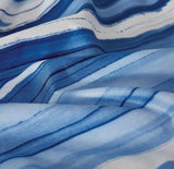 Print Microfibre Quilt Cover Set - Ultra Soft with Zipper Closure (Ethan, Queen Size) - Side View