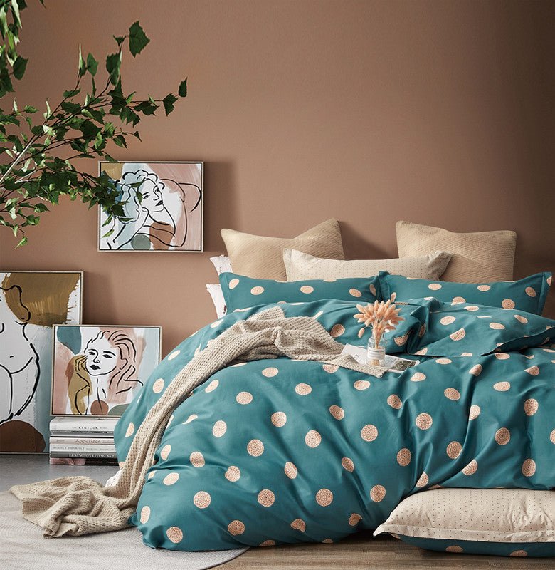 100% Cotton Reversible Quilt Cover Set - Hugo - Queen Size