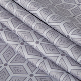 Microfiber Reversible Quilt Cover Set - Jay - Queen Size - Top-Down View