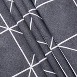 100% Cotton Reversible Quilt Cover Set - Manhattan - Queen Size - Top-Down View