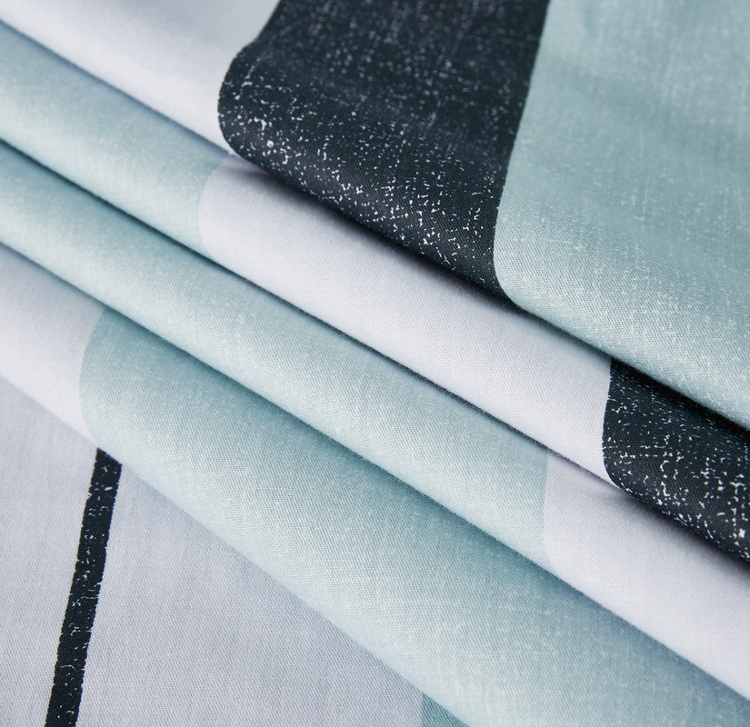 100% Cotton Reversible Quilt Cover Set - Nathan - Queen Size