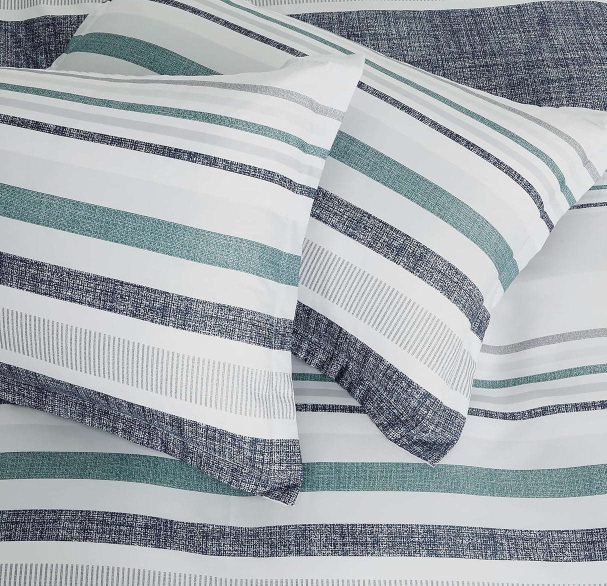 Print Microfibre Quilt Cover Set - Ultra Soft with Zipper Closure (Otis, Queen Size)