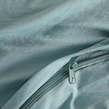 Vintage Washed Microfibre Quilt Cover Set (3Pcs) - Seafoam - Queen Size - Side View