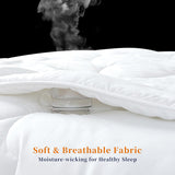Ultra-Warm Bamboo-Blend Winter Quilt 500GSM - Hypoallergenic, Breathable & Dust-Mite Resistant Quilt - Rear View