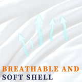 Ultra-Warm Bamboo-Blend Winter Quilt 500GSM - Hypoallergenic, Breathable & Dust-Mite Resistant Quilt - Close-Up Angle