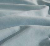 Vintage Washed Microfibre Sheet Set (Blue, Queen) - Close-Up Angle
