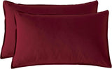 Vintage Washed Microfibre Sheet Set (Burgundy, Queen) - Extra Image