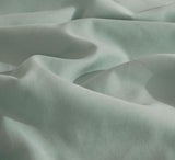 Vintage Washed Microfibre Sheet Set (Sage, Queen) - Close-Up Angle