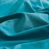 Vintage Washed Microfibre Sheet Set (Teal, Queen) - Close-Up Angle