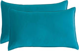 Vintage Washed Microfibre Sheet Set (Teal, Queen) - Extra Image