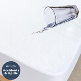 Luxurious Microfibre Terry Toweling Mattress Protector - King - Side View