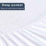 Luxurious Microfibre Terry Toweling Mattress Protector - King - 45-Degree Angle