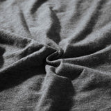 100% Jersey Cotton Quilt Cover Set - Black Marble - King - Top-Down View
