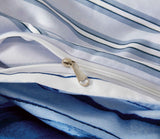 Print Microfibre Quilt Cover Set - Ultra Soft with Zipper Closure (Ethan, King Size) - Top-Down View