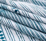 Microfiber Reversible Quilt Cover Set - Jasper - King Size - Side View