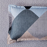 Microfiber Reversible Quilt Cover Set - Jay - King Size