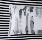 Microfiber Reversible Quilt Cover Set - Lucas - King Size - Top-Down View