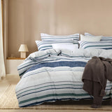 Print Microfibre Quilt Cover Set - Ultra Soft with Zipper Closure (Otis, King Size)