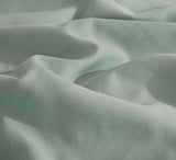 Vintage Washed Microfibre Quilt Cover Set (Sage, King) - Close-Up Angle
