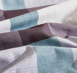 Print Microfibre Quilt Cover Set - Ultra Soft with Zipper Closure (Stanley, King Size) - Front View