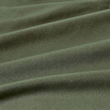 100% Cotton Vintage Washed Bed Quilt Cover Set - Khaki Green - King Size - Front View