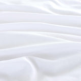 Vintage Washed Microfibre Quilt Cover Set (3Pcs) - White - King Size - 45-Degree Angle