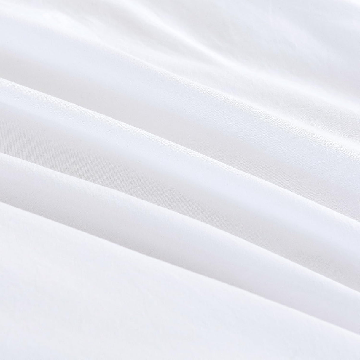Vintage Washed Microfibre Quilt Cover Set (3Pcs) - White - King Size